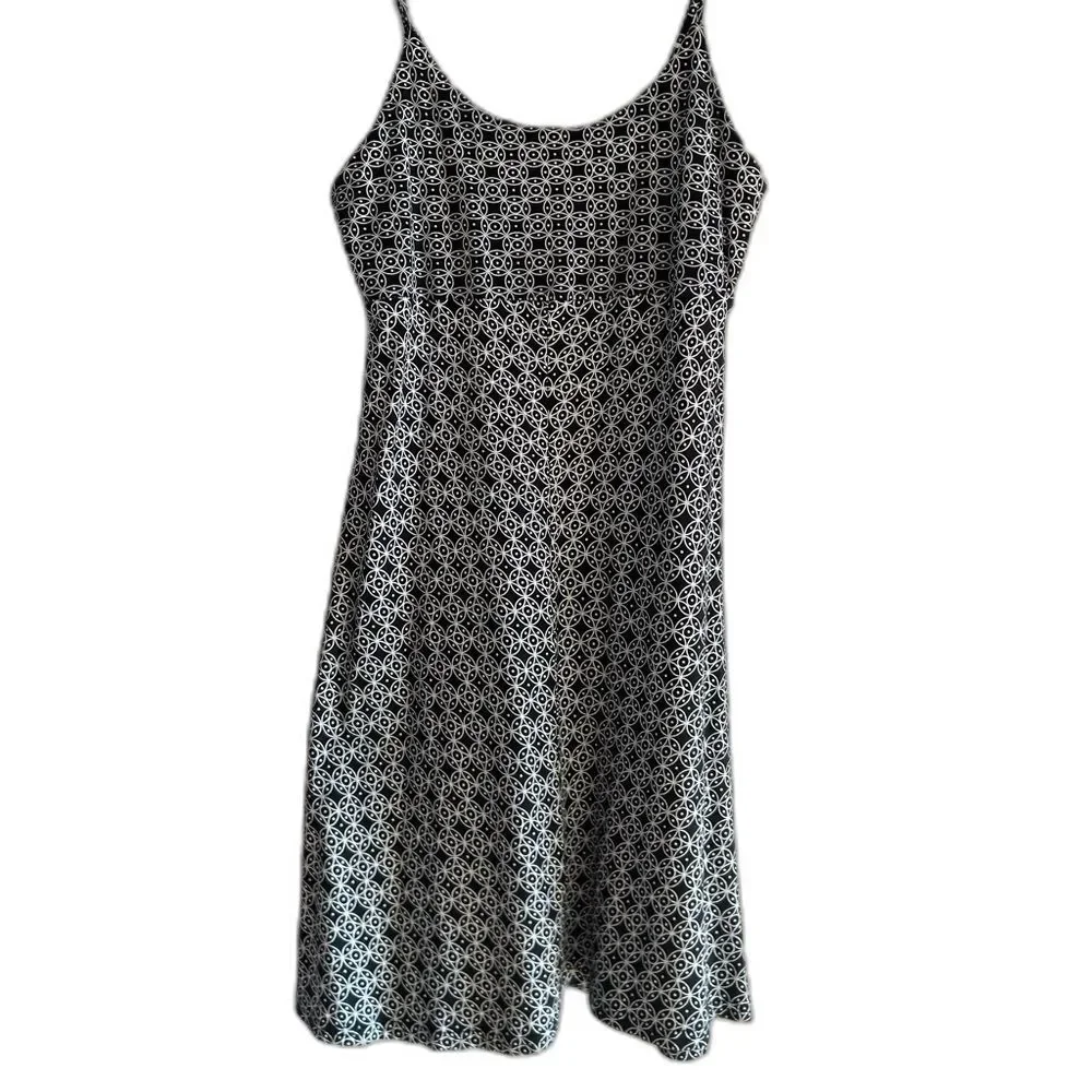 Madison Dress Black and White Geometric Patterned Size Small Sundress